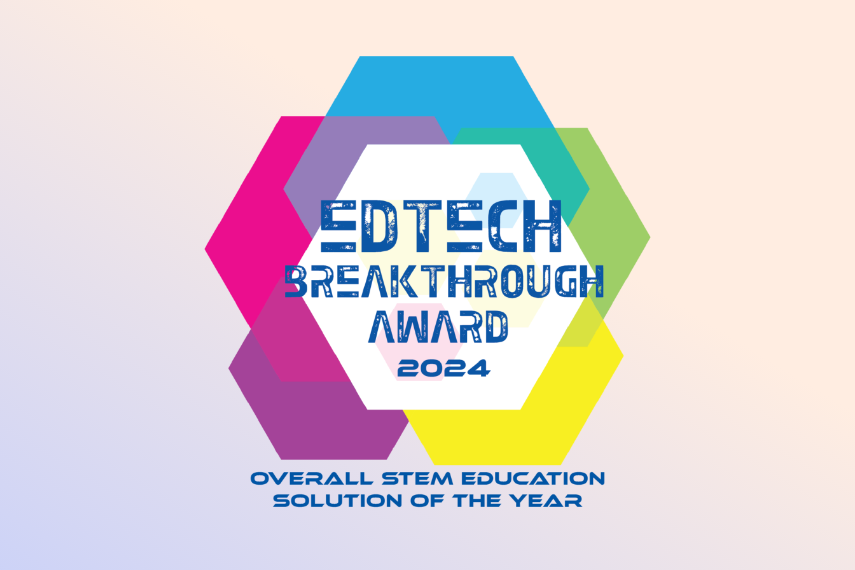 EdTech Breakthrough Award 2024: overall STEM education solution of the year award logo.