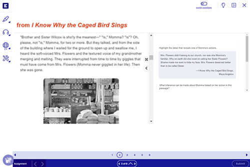 Screenshot of Close Reader tool