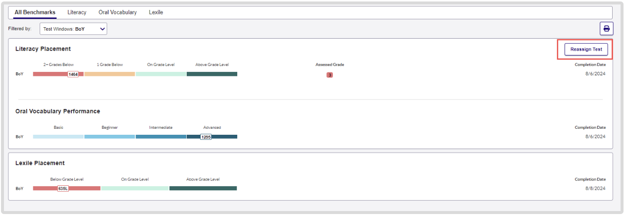 reassigning benchmarks 