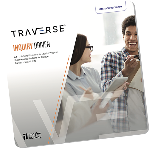 Cover page of Traverse Inquiry Driven brochure.