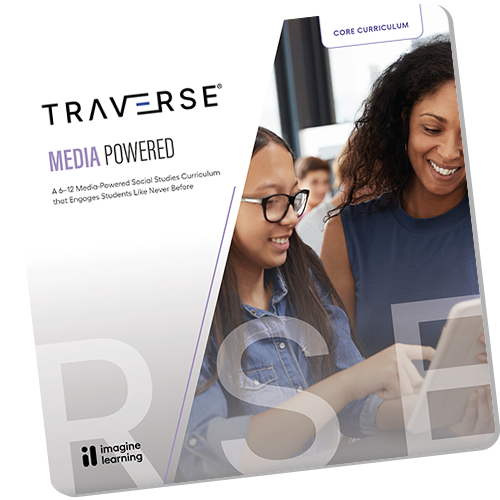 Cover page of Traverse Media Powered brochure.